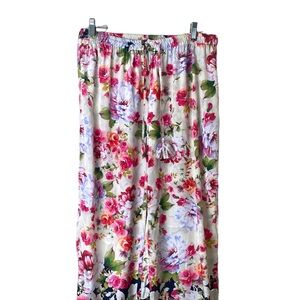 Karyn Seo Amanda Loungewear Pants Large Floral NWT